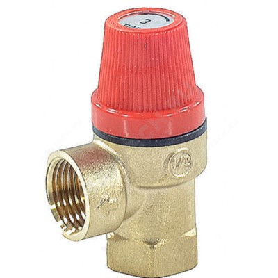 Клапан предохранительный угловой пружинный латунь Benarmo