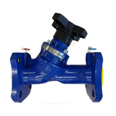 Клапан балансировочный ручной чугун 3080H Ду 50 Ру16 Тмакс=120 оС фл Kvs=41.9м3/ч с измерительными ниппелями Benarmo