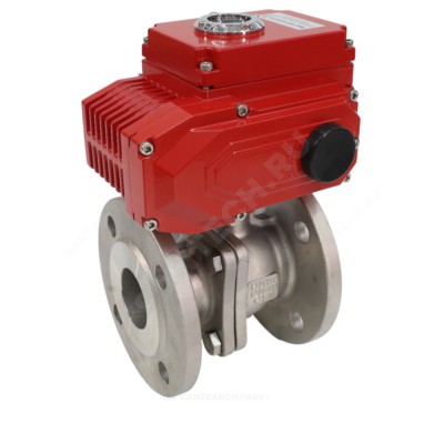 Кран шаровой нерж SS316 фл полнопроходной двухсоставной 380В Benarmo