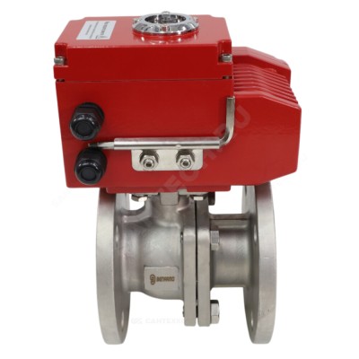 Кран шаровой нерж SS316 фл полнопроходной двухсоставной 380В Benarmo