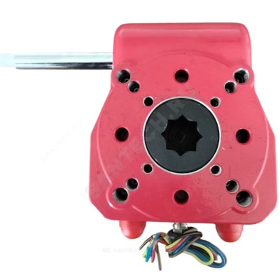 Редуктор четвертьоборотный F05 9х9 квадрат IP67 с концевыми выключателями для затвора Ду 50-80 Benarmo