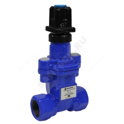 Задвижка чугун 1030W ответвительная обрезиненный клин ВР под Т-ключ Benarmo