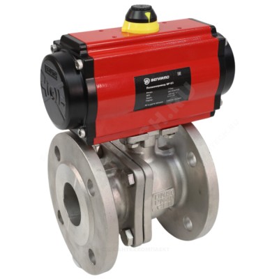 Кран шаровой нерж SS304 фл полнопроходной двухсоставной Benarmo