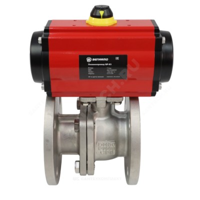 Кран шаровой нерж SS304 фл полнопроходной двухсоставной Benarmo