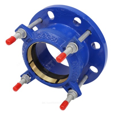 Муфта чугун GGG50 ПФРК-Е соединительная Ру10/16 для ПЭ труб Benarmo