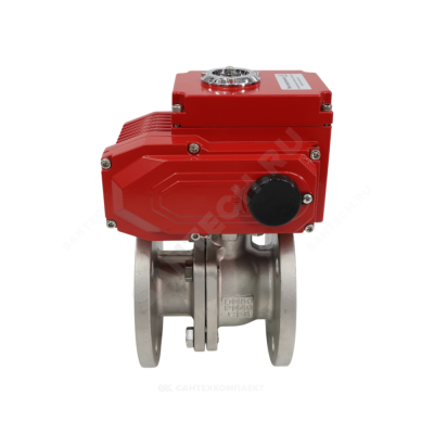 Кран шаровой нерж SS316 фл полнопроходной двухсоставной 220В Benarmo