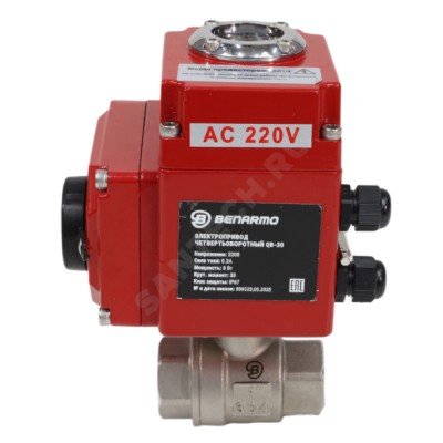 Кран шаровой нерж CF8 ВР полнопроходной Benarmo